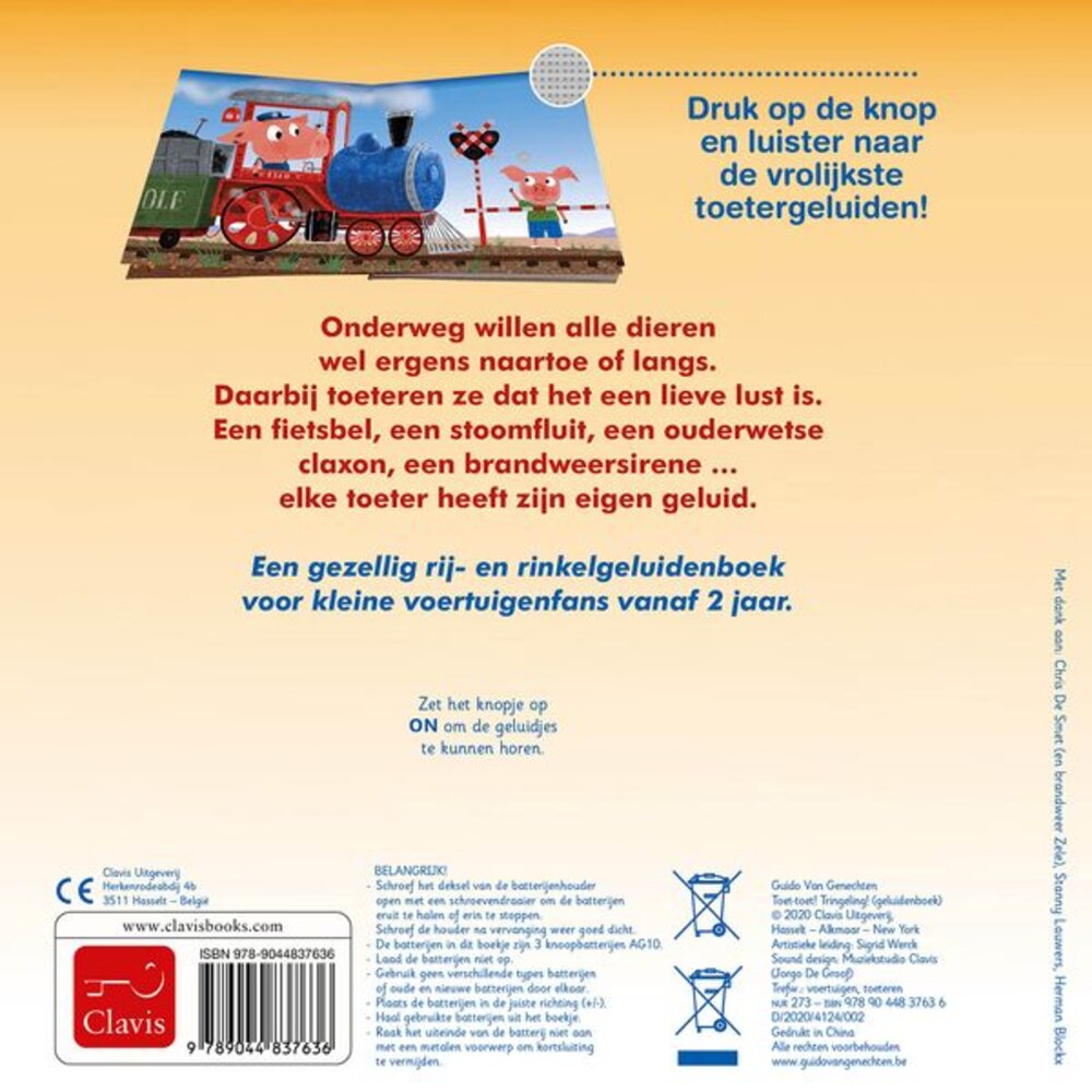 Muziekboekje - Toet-toet! Tringeling!