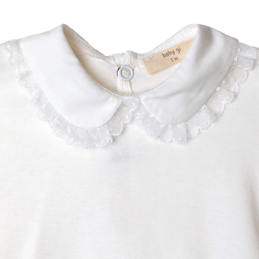 Babypakje kraagje lace Ivory