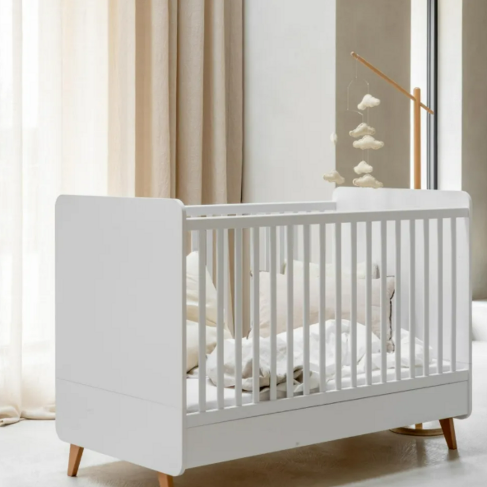Bed omvormbaar 140x70 cm Loft White
