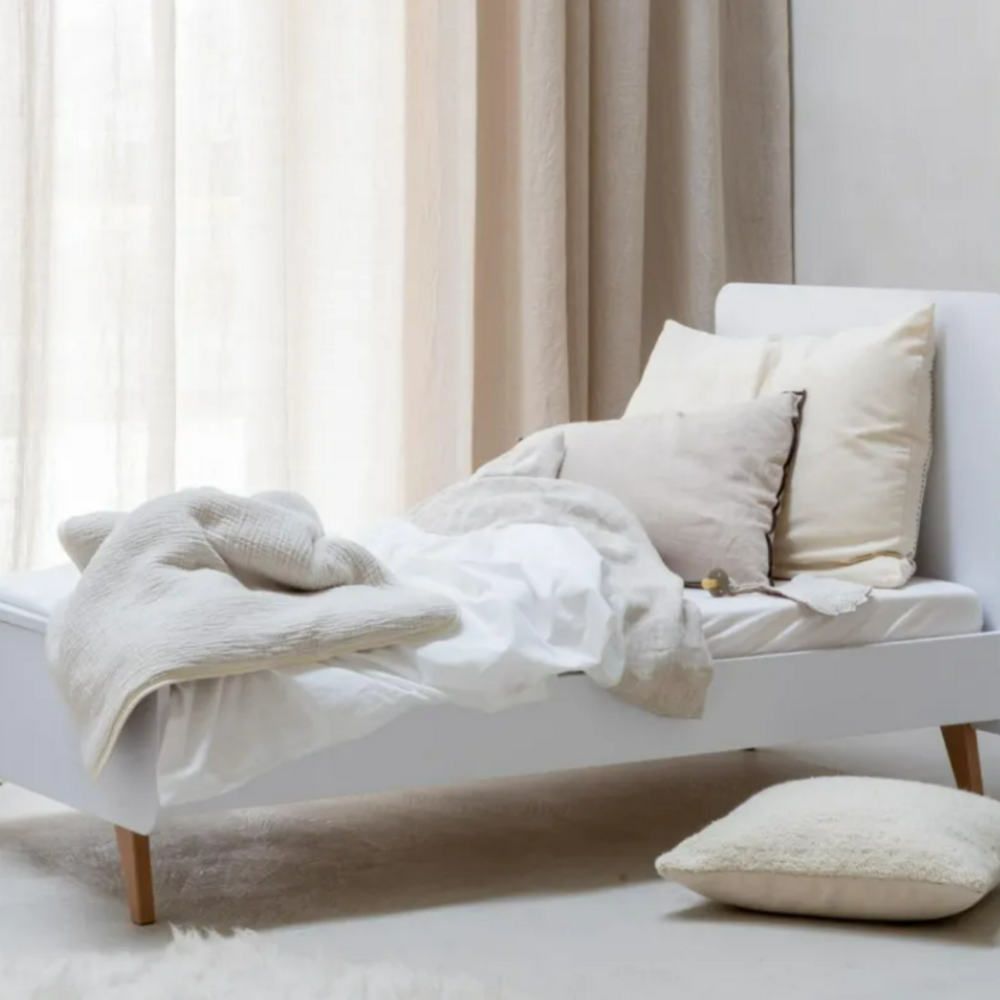Bed omvormbaar 140x70 cm Loft White