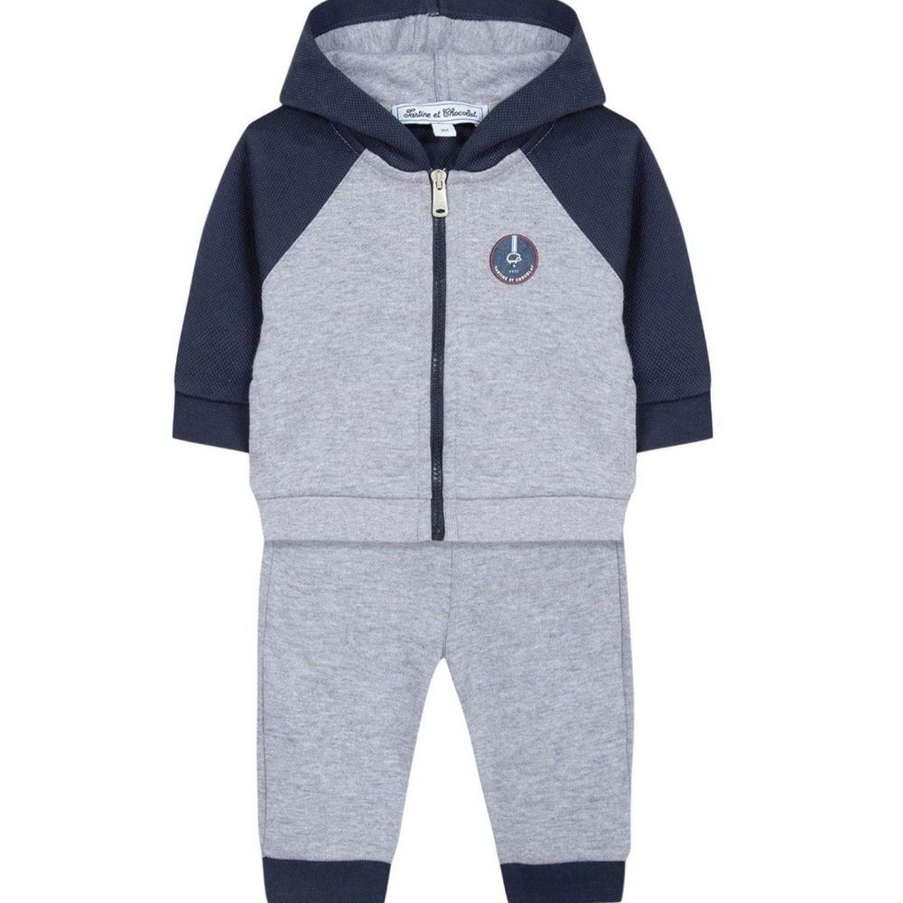 Jogging Grijs - donkerblauw Grijs