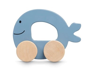 Houten Speelgoedauto Sea animal - blue