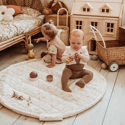 Opbergzak - Speelmat Baby Soft - organic cotton - 120 cm Moon
