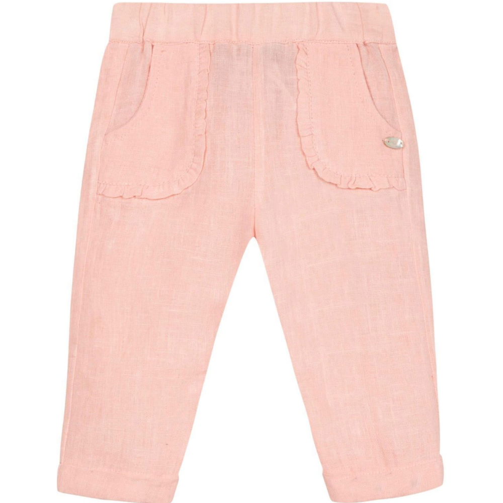 Broek linnen rose Roze