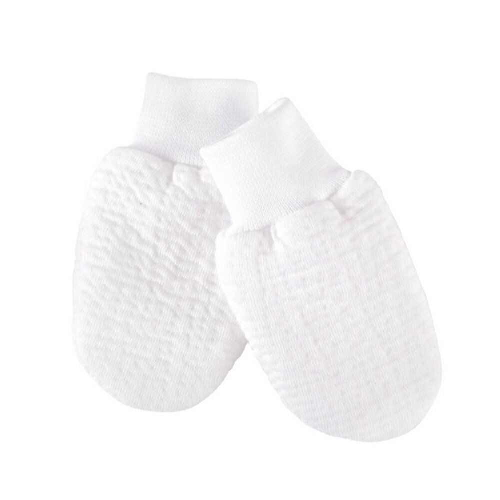 Wanten jersey gewafeld Cotton white