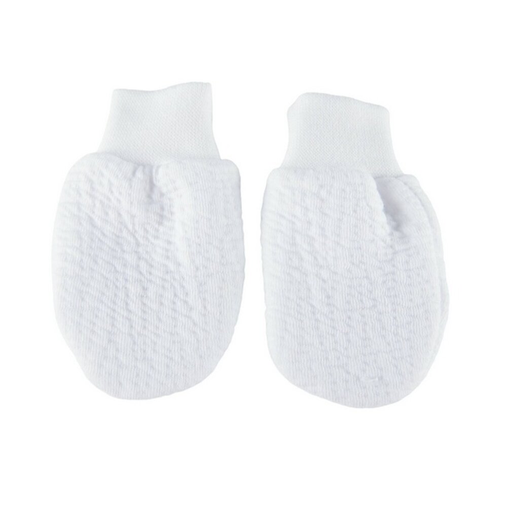 Wanten jersey gewafeld Cotton white
