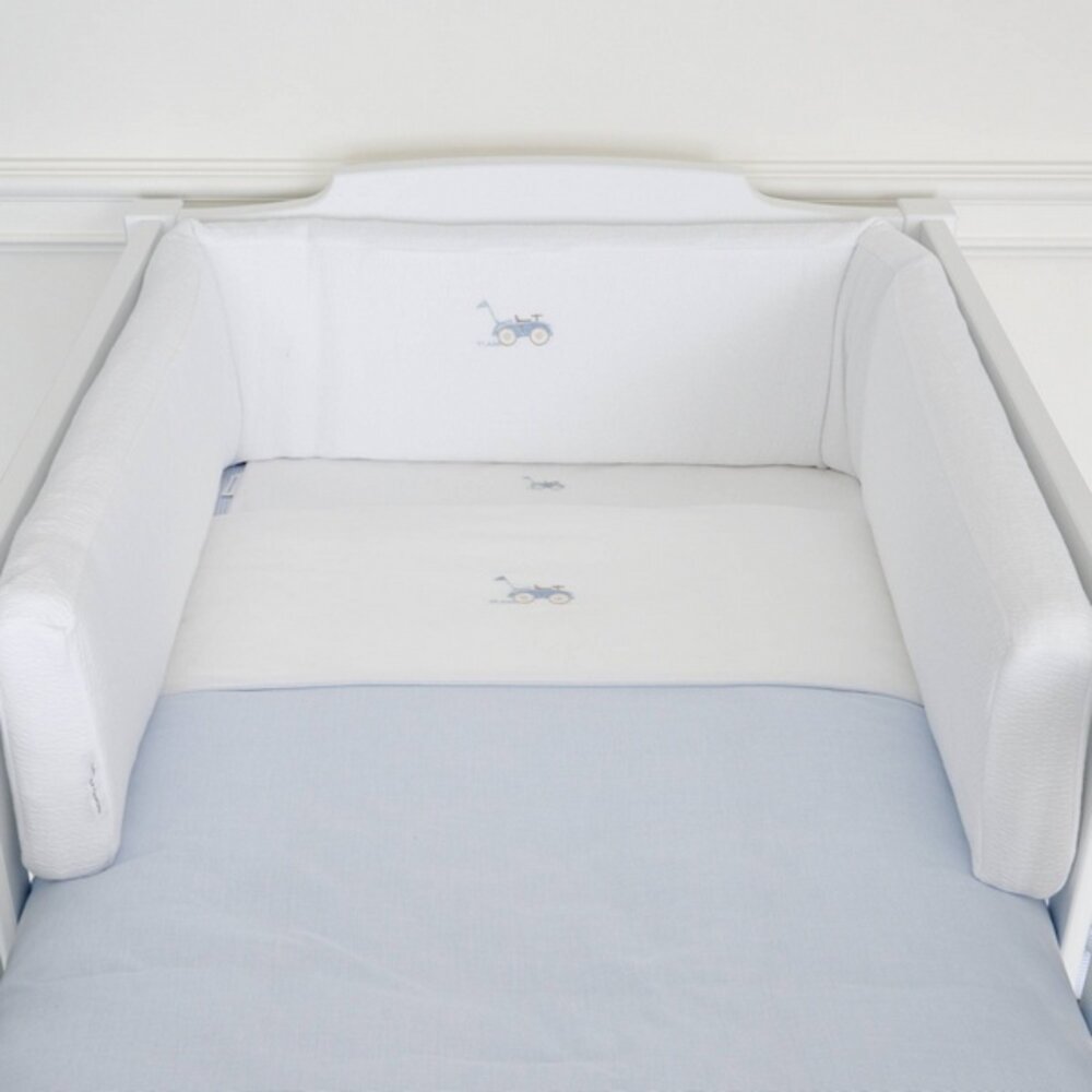 Bedbeschermer 210 cm - Gewafeld H: 18 cm Classic car