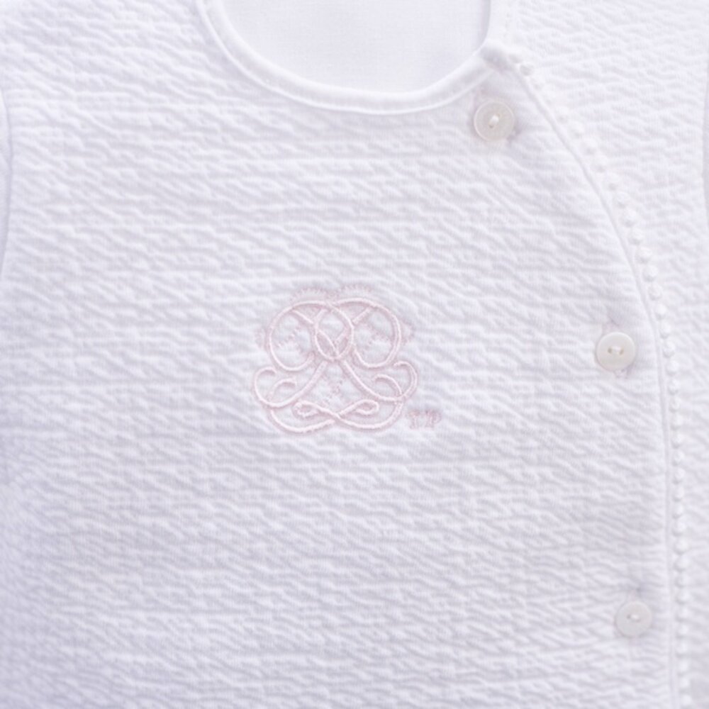 Bloes jersey gewafeld + Broek Cotton pink