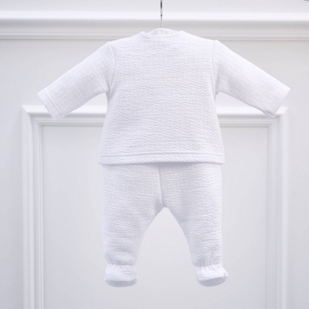 Bloes jersey gewafeld + Broek Cotton pink