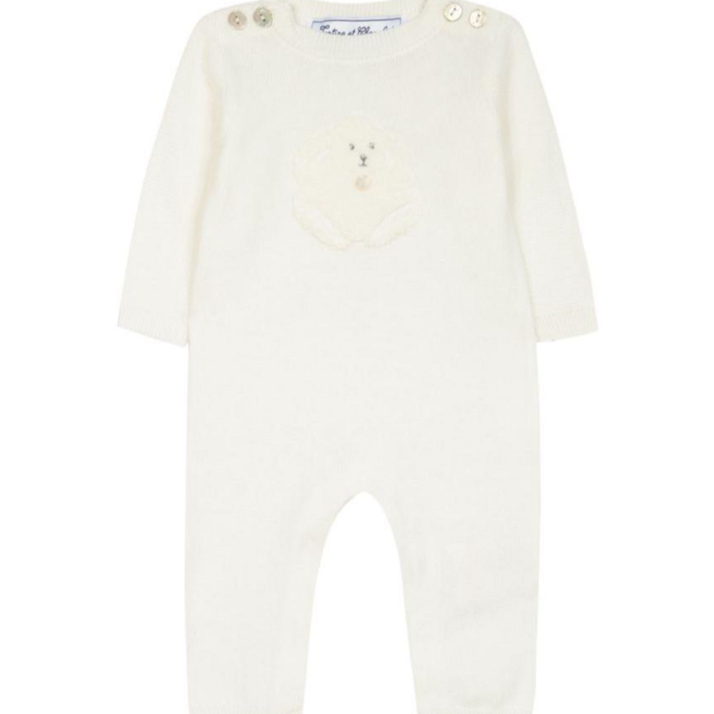Babypakje beige met konijntje Ecru