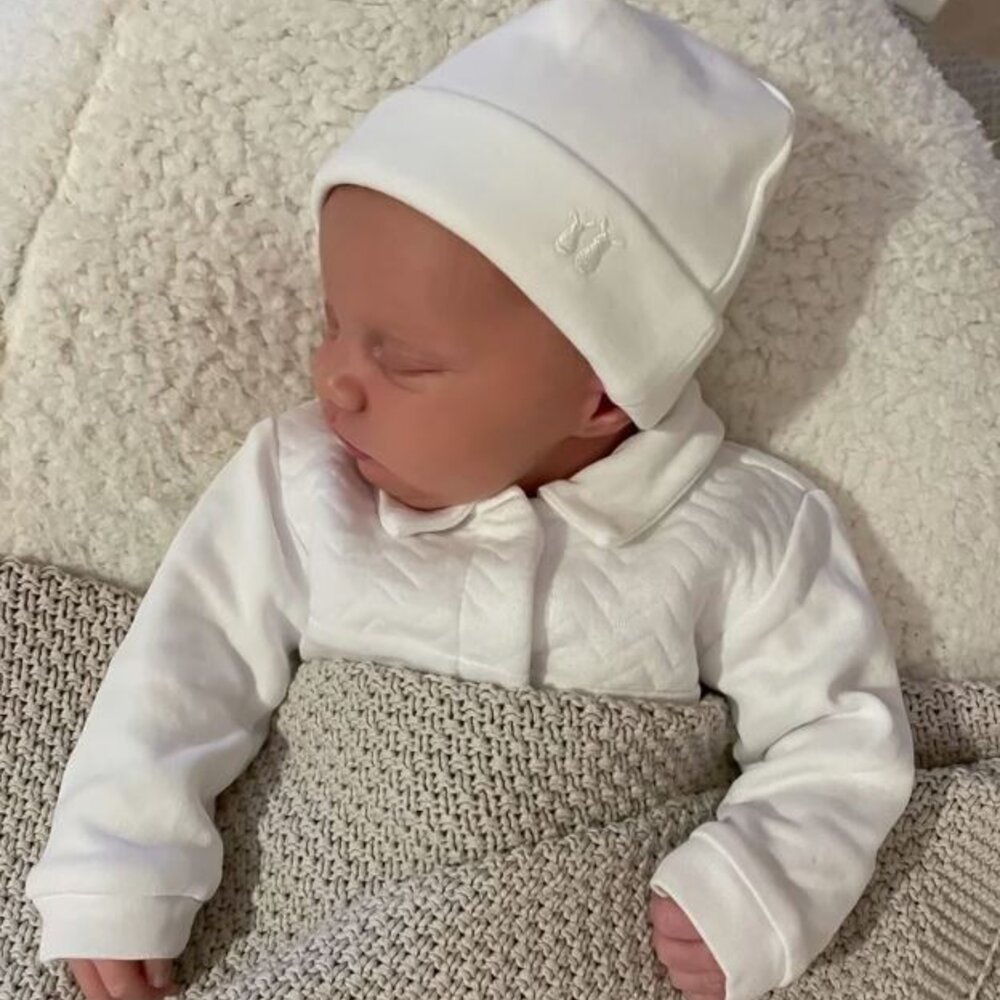 Baby mutsje 1-3 maanden White