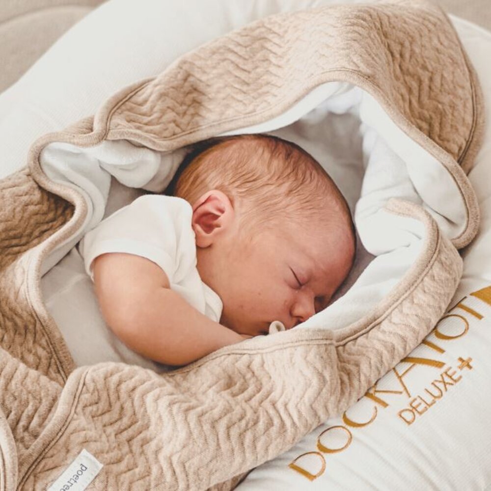 Chevron Omslagdoek (80x80cm) Light camel