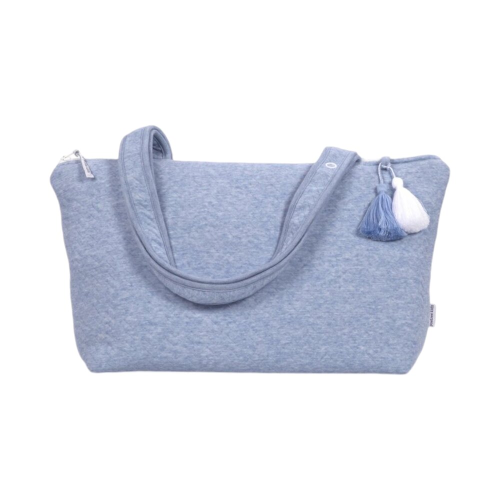 Chevron verzorgingstas Denim Blue