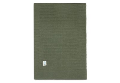Deken Ledikant Pure Knit - Leaf Green - GOTS Leaf Green