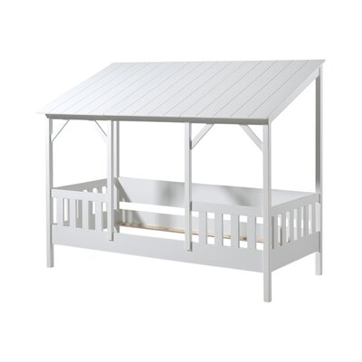Huisbed schuin dak 90x200cm Wit