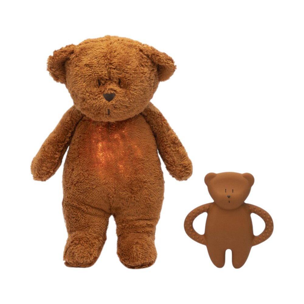 Bijtring Bear Caramel natur