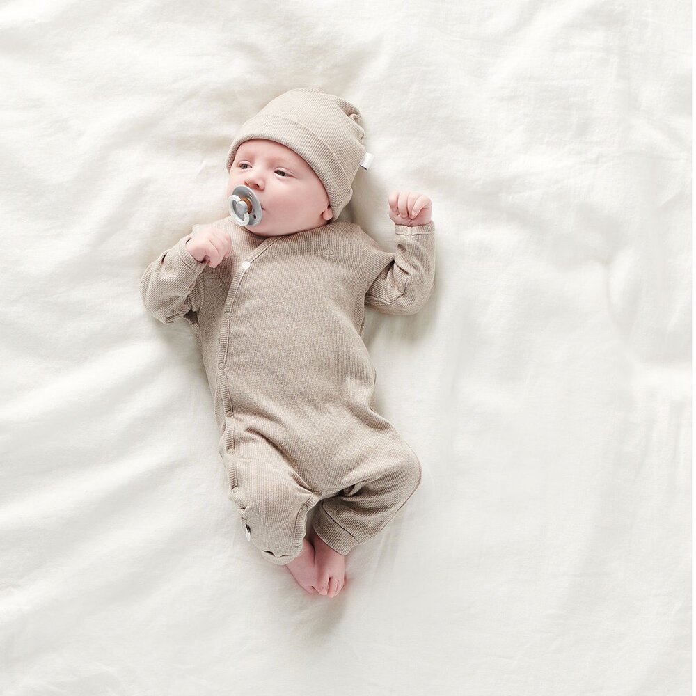 Muts Rib Nevel Taupe Melange