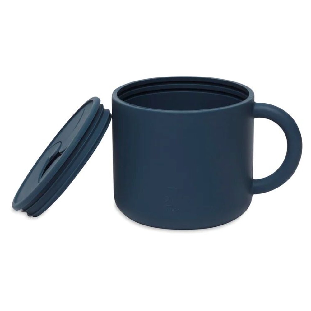 Siliconen snack cup Jeans Blue