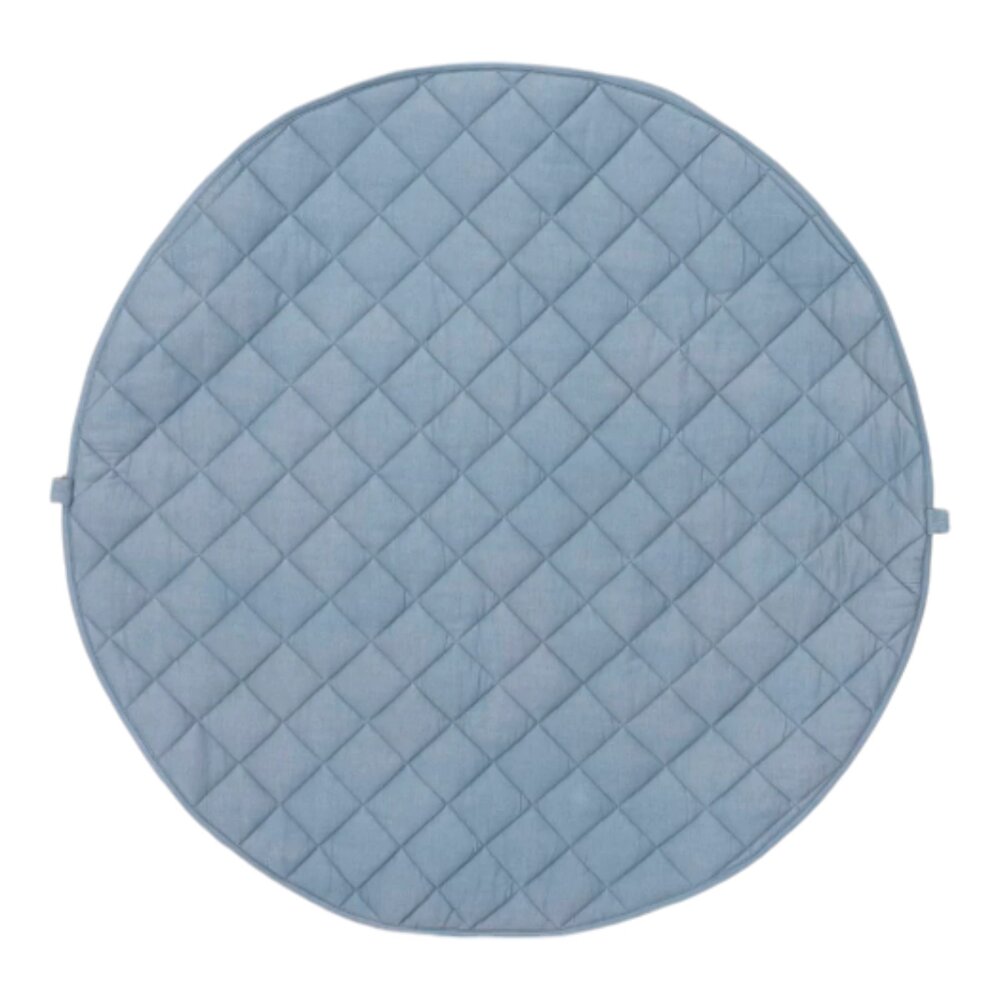 Opbergzak - Speelmat Baby Soft - organic cotton - 120 cm Dusty Blue
