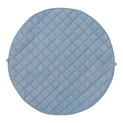 Opbergzak - Speelmat Baby Soft - organic cotton - 120 cm Dusty Blue