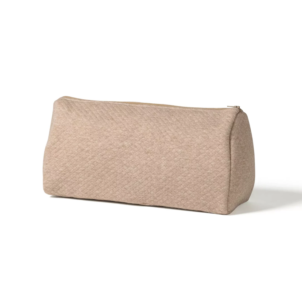Toilettas groot Pernille in losange L = 30 x 18 x 12 cm Camel