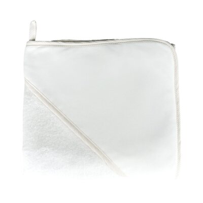 Kaphanddoek detail vichy 80X80 cm Wit-beige