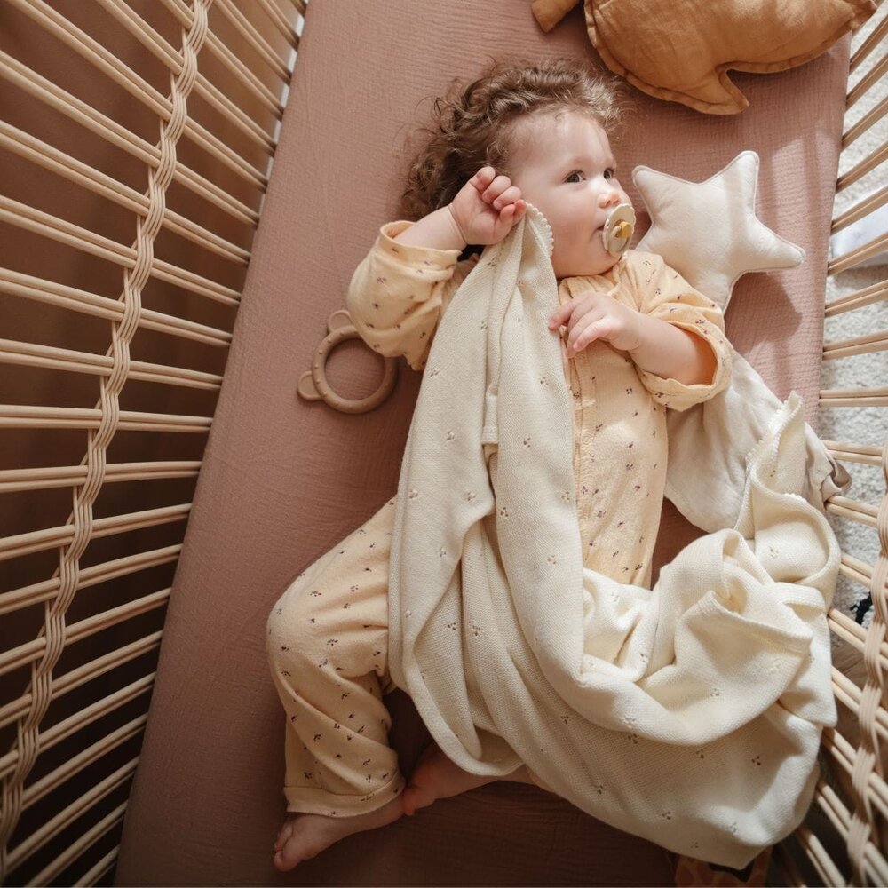Deken - pointelle Ivory