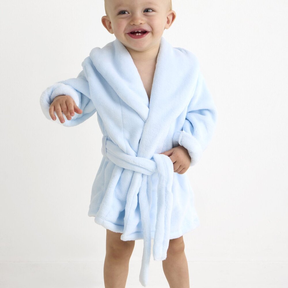Badjas Finn fleece Blauw