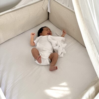 Parkomranding 75x90x75 cm linnen Beige Parkomranding 75x90x75 cm linnen Beige