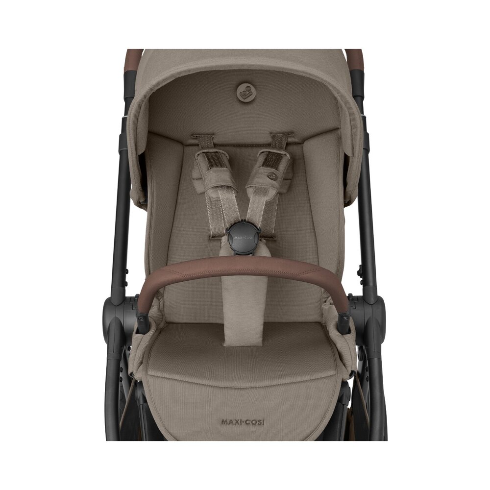 Kinderwagen Oxford Twillic Truffle (dark frame + brown leather)