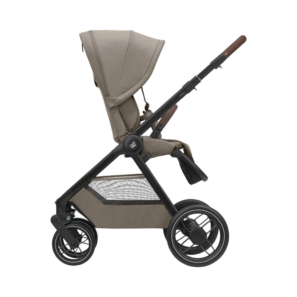 Kinderwagen Oxford Twillic Truffle (dark frame + brown leather)