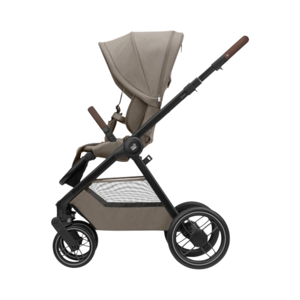 Kinderwagen Oxford+ Twillic Truffle (dark frame + brown leather)
