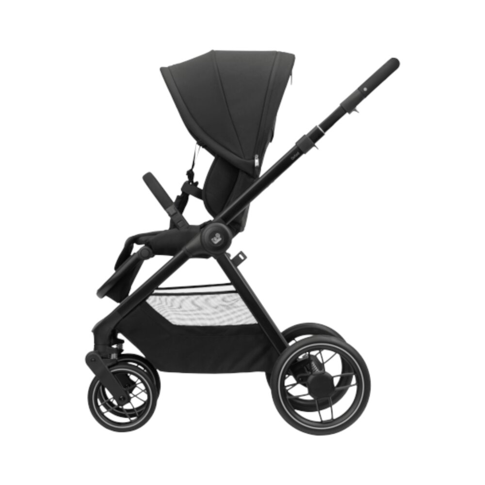 Kinderwagen Oxford+ Twillic Black (dark frame + black leather)