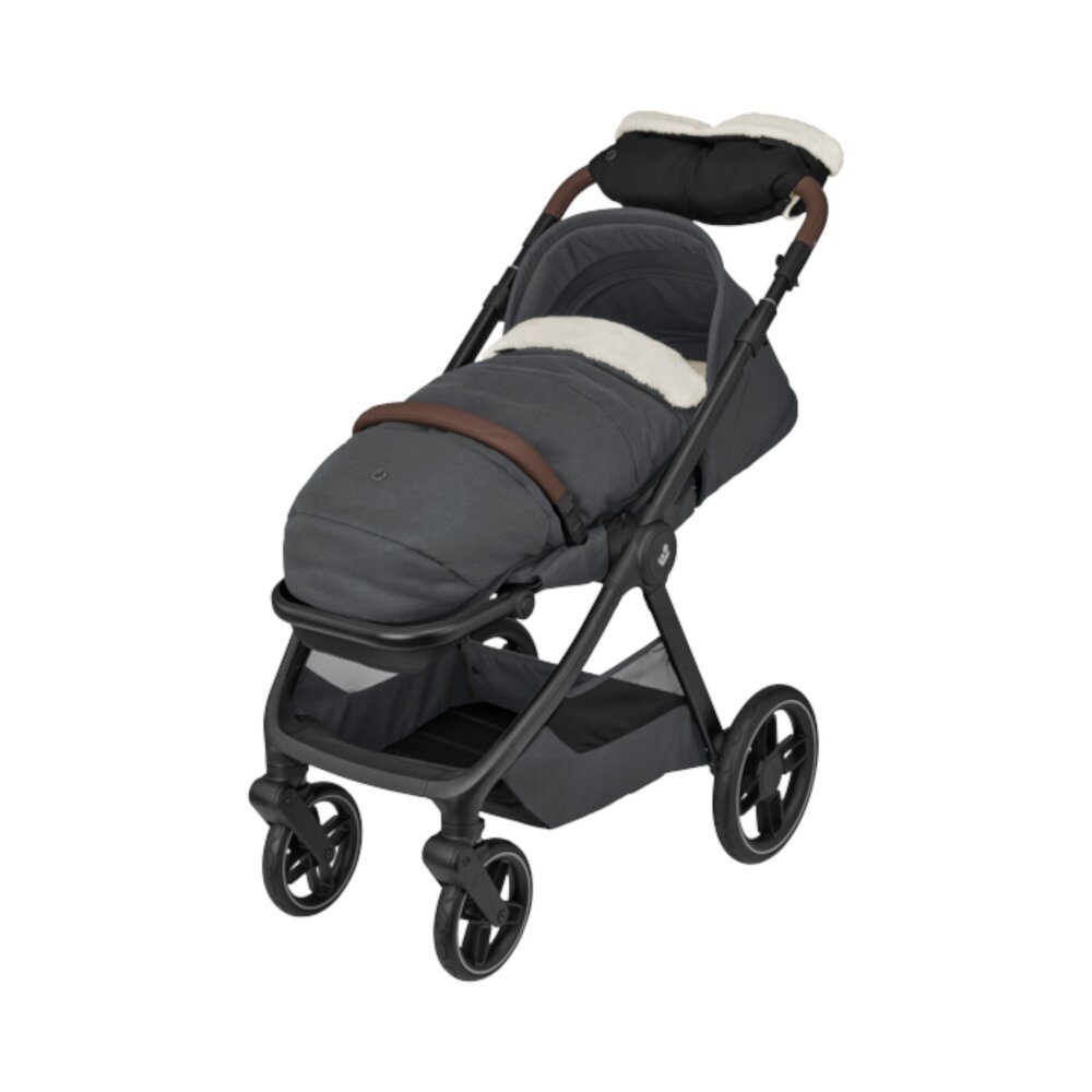 Kinderwagen Oxford Twillic Graphite (dark frame + brown leather)