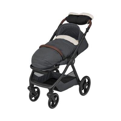 Kinderwagen Oxford Twillic Graphite (dark frame + brown leather)