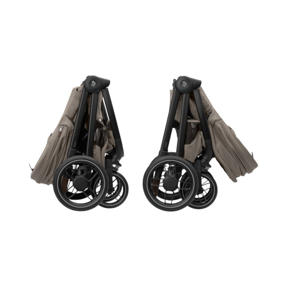 Kinderwagen Oxford+ Twillic Truffle (dark frame + brown leather)