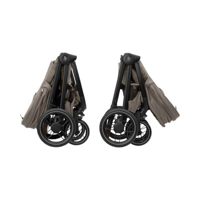 Kinderwagen Oxford+ Twillic Truffle (dark frame + brown leather)