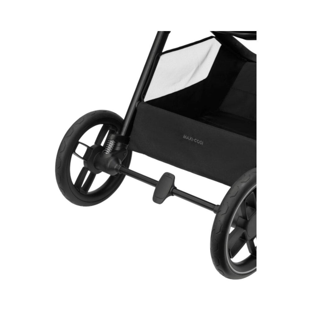 Kinderwagen Oxford+ Twillic Black (dark frame + black leather)