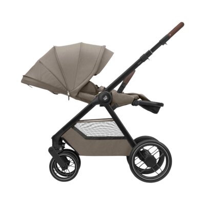 Kinderwagen Oxford+ Twillic Truffle (dark frame + brown leather)
