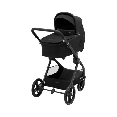 Kinderwagen Oxford+ Twillic Black (dark frame + black leather)