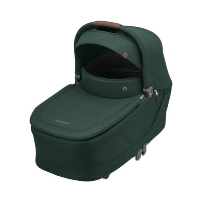 Kinderwagen Oxford+ Twillic Green (dark frame + brown leahter)