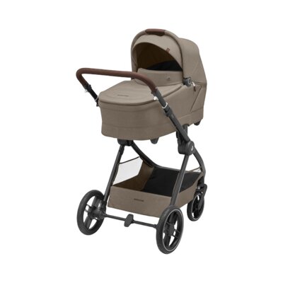Kinderwagen Oxford+ Twillic Truffle (dark frame + brown leather)