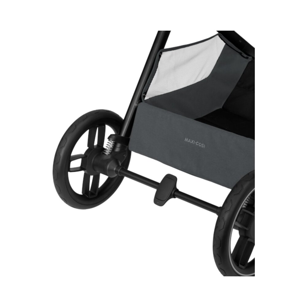 Kinderwagen Oxford Twillic Graphite (dark frame + brown leather)