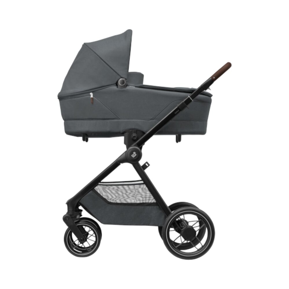 Kinderwagen Oxford Twillic Graphite (dark frame + brown leather)