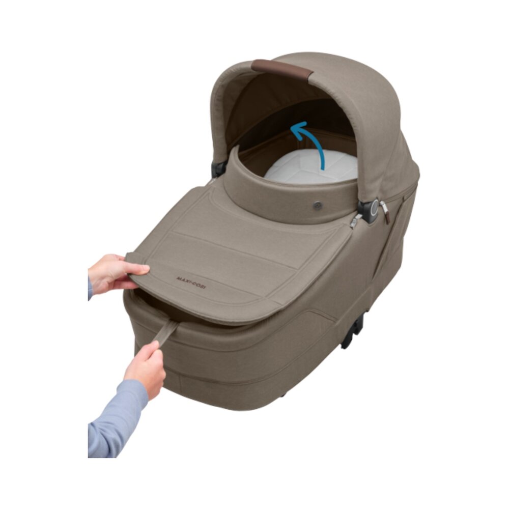 Kinderwagen Oxford+ Twillic Truffle (dark frame + brown leather)