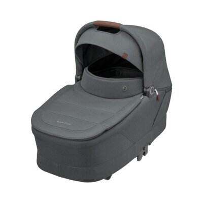 Kinderwagen Oxford+ Twillic Graphite (dark frame + brown leather)