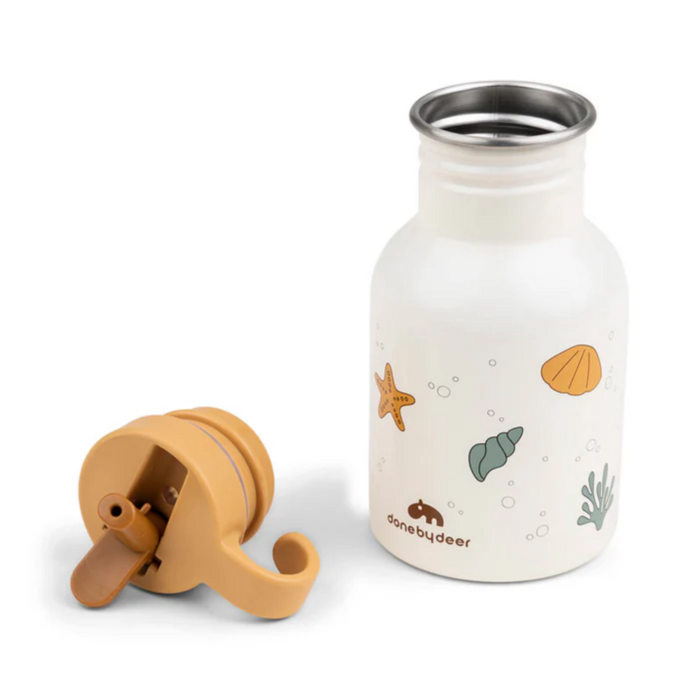 Metalen drinkfles Sea friends Beige