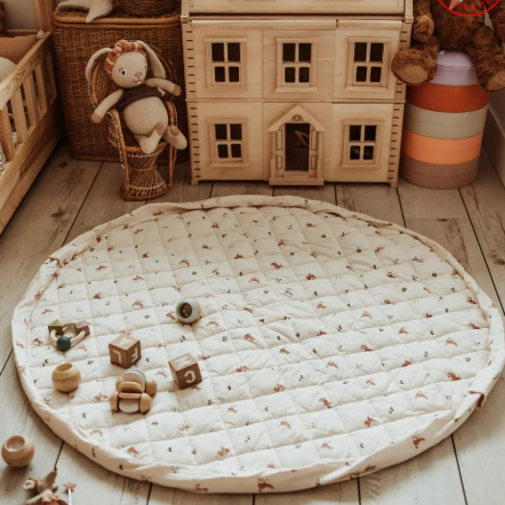 Opbergzak - Speelmat Baby Soft - organic cotton - 120 cm Rabbit