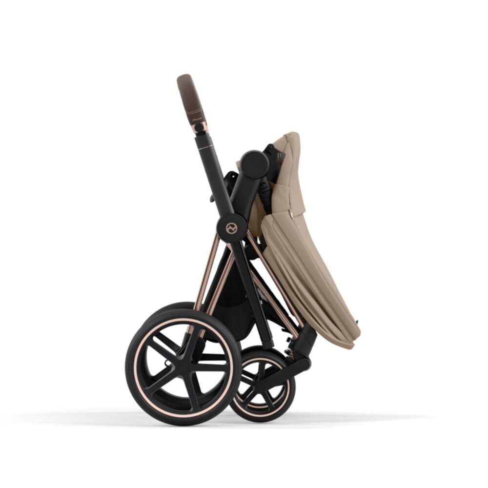 Priam onderstel kinderwagen + zitting (zelf ophalen) Rosegold / cozy beige