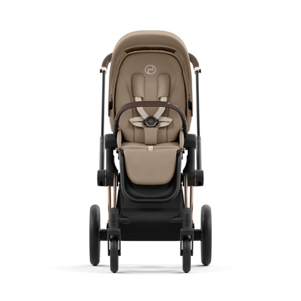Priam onderstel kinderwagen + zitting (zelf ophalen) Rosegold / cozy beige